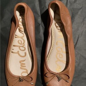 Sam Edelman Tan Ballet Flats with Bow